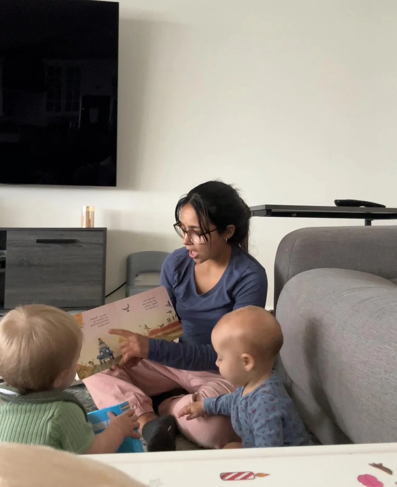 Children engaged in educational play activities like puzzles and building blocks